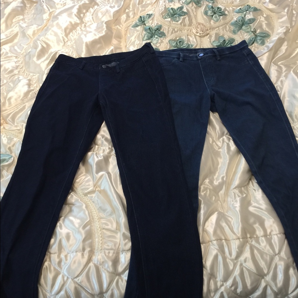 Jeans 2 pairs: blue and dark blue.
